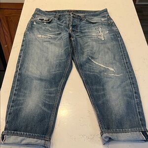 Nudie Jeans Relaxed Fit Distressed Denim